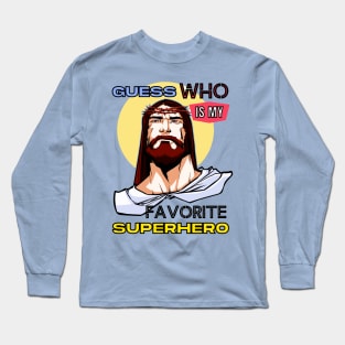 Jesus Superhero Long Sleeve T-Shirt